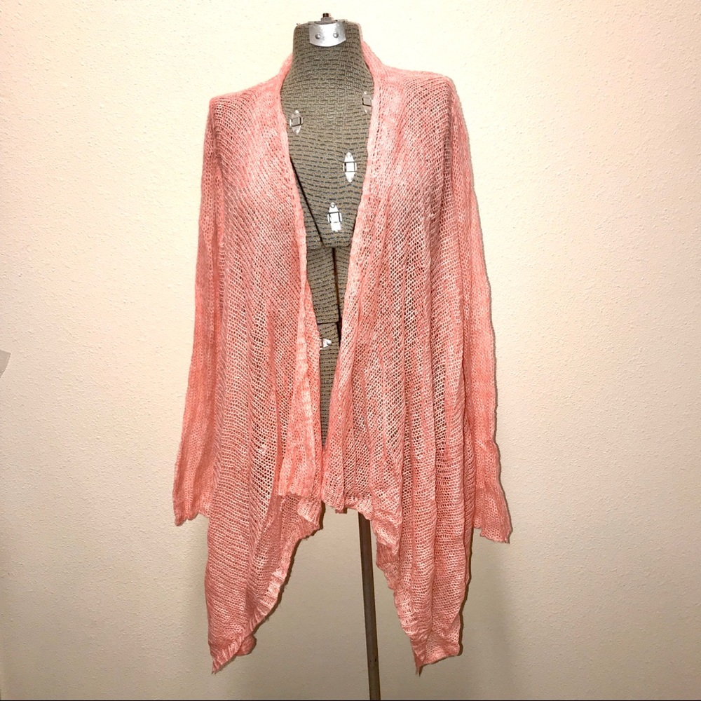 Lane Bryant Loose Weave Pink Sweater 22/24